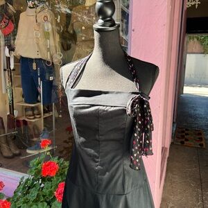 Notice - Y2K Drop Waist Halter Dress